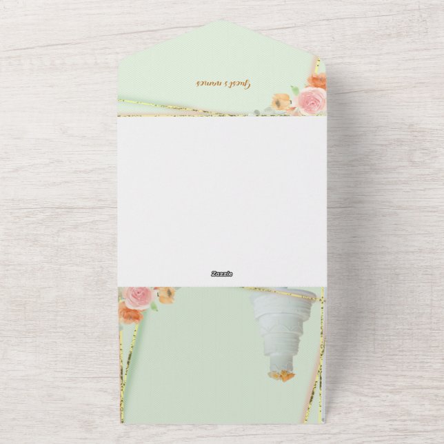 ** Wedding Invitation green (Outside)
