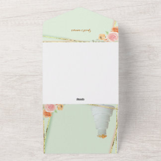 ** Wedding Invitation green