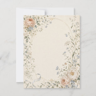 Wedding Invitation in Elegant French Country Style