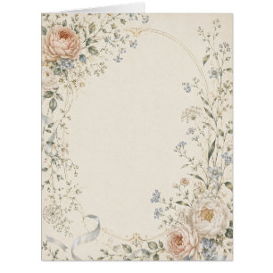 Wedding Invitation in Elegant French Country Style