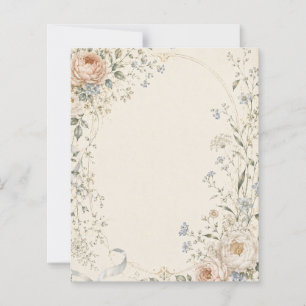Wedding Invitation in Elegant French Country Style