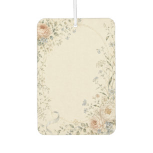 Wedding Invitation in Elegant French Country Style Car Air Freshener