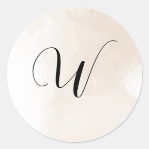 Wedding Invitation Initial Stickers