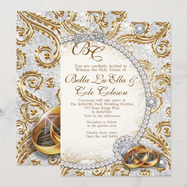 Wedding Invitation Invitation (Front/Back)