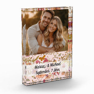 Wedding invitation keepsake photo block