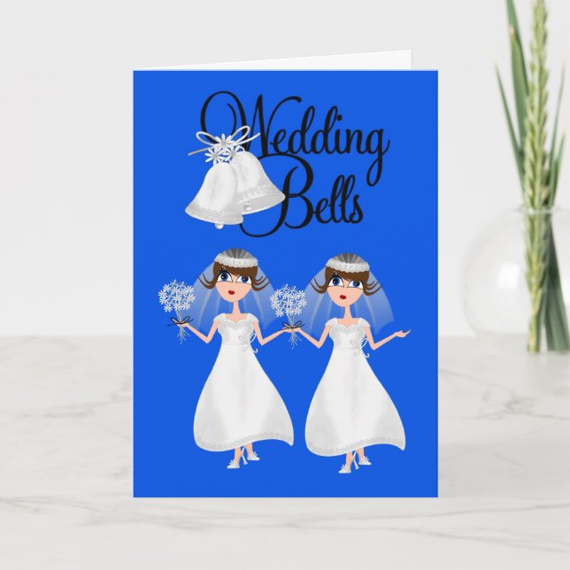 Wedding Invitation, Lesbian, Greeting Card (Front)