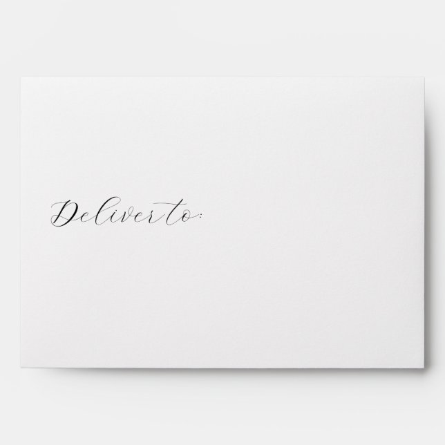 Wedding Invitation Outer Envelope (Front)