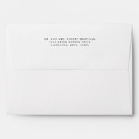 Wedding Invitation Outer Envelope