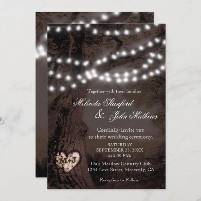Wedding Invitation | Party Tree (Front/Back)