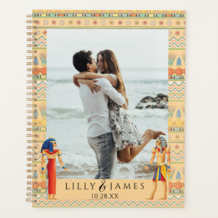 Wedding Invitation Pharaonic heritage on papyrus Planner