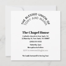 Wedding invitation plexiglass