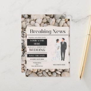 wedding invitation postcard