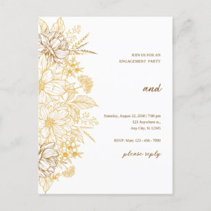 wedding invitation postcard
