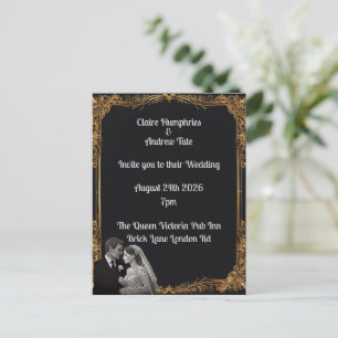 Wedding Invitation  Postcard