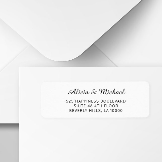 Wedding invitation return address (Creator Uploaded)