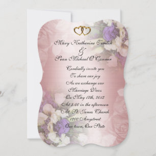 Wedding Invitation romantic floral