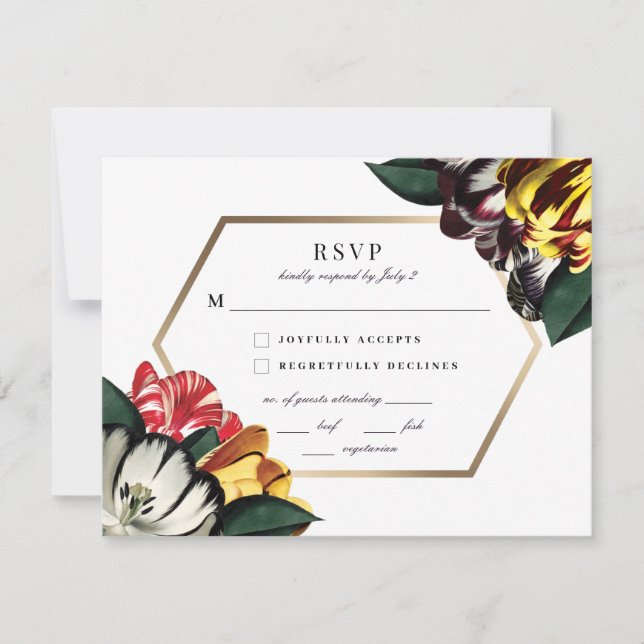 Wedding Invitation RSVP *Palazzo Grassi* (Front)