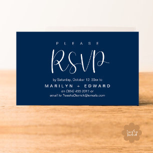 Wedding Invitation RSVP Reminder Enclosed Card