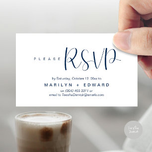 Wedding Invitation RSVP Reminder Enclosed Card