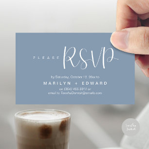 Wedding Invitation RSVP Reminder Enclosed Card
