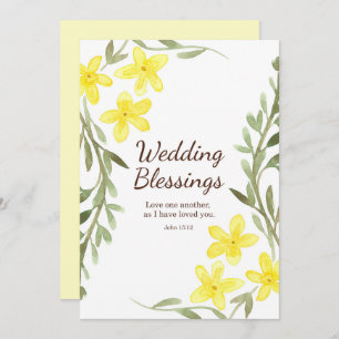 Wedding Invitation Scripture John 15 12 Christian 
