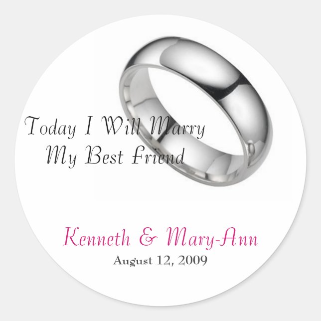 Wedding Invitation Seals (Front)