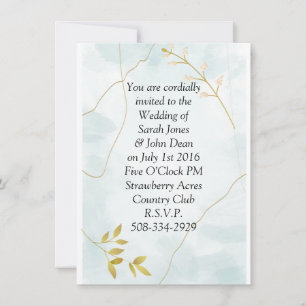 Wedding invitation simple