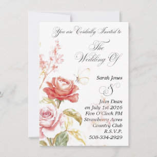 Wedding invitation simple