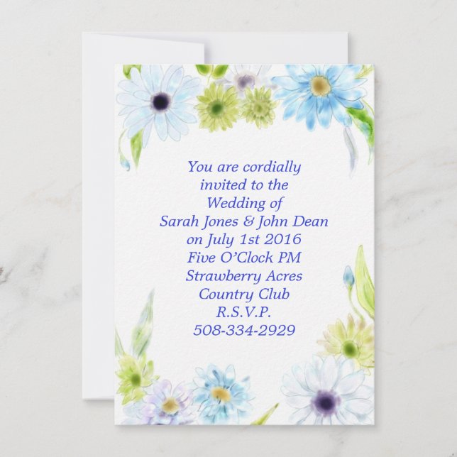 Wedding invitation simple (Front)