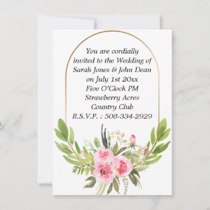 Wedding invitation simple