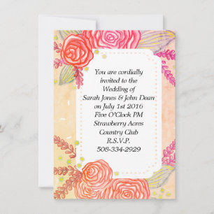 Wedding invitation simple