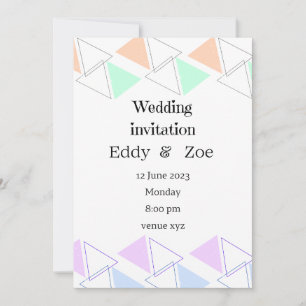 Wedding invitation simple