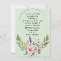 Wedding invitation simple