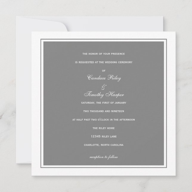 Wedding Invitation | Simplicity |gr (Front)