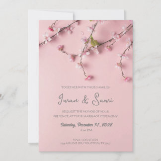 wedding invitation, spring invitation