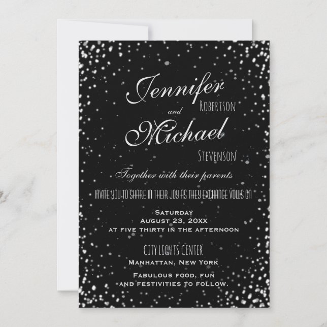 Wedding Invitation | Starry Night (Front)