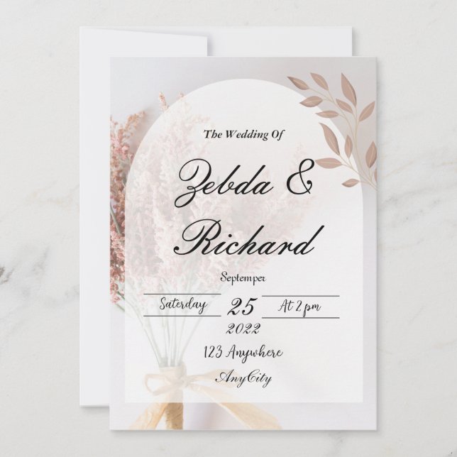 Wedding Invitation Stationary (Front)