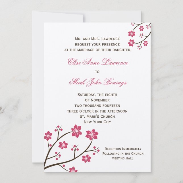 Wedding Invitation Template (Front)