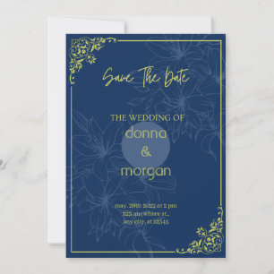 Wedding invitation template, Greenery wedding invi