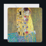 Wedding Invitation; The Kiss by Gustav Klimt Invitation<br><div class="desc">Easy to customise wedding invitation. The Kiss, Der Kuss (1907-1908) by Klimt is probably Gustav Klimt's most famous work. He began work on it in 1907 and it is the highpoint of his so-called 'Golden Period'. The Kiss is a vintage Victorian Era love and romance fine art painting featuring a...</div>