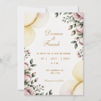 wedding invitation Together with Love