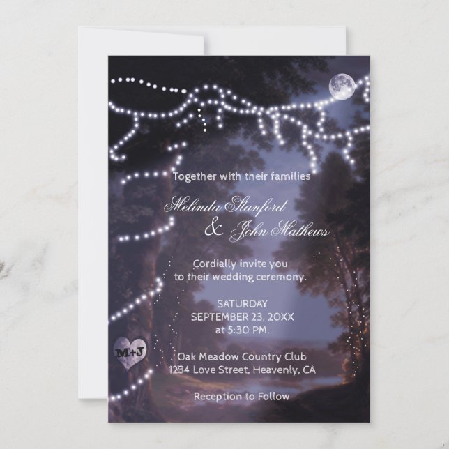 Wedding Invitation | Tree Lights (Front)