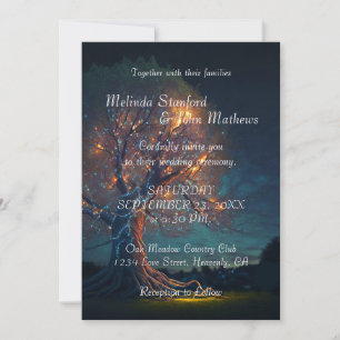 Wedding Invitation Tree with Lights