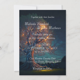 Wedding Invitation | Tree with Lights