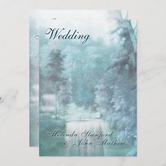 Wedding Invitation | Waterfall Country (Front/Back)
