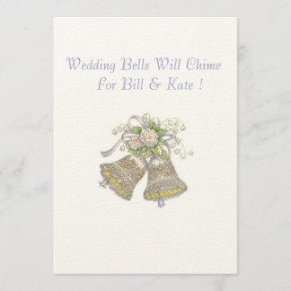 Wedding Invitation Wedding Bells Will Chime