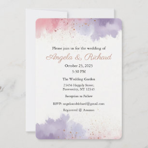 Wedding Invitation, Wedding Stationary, Bride Invitation