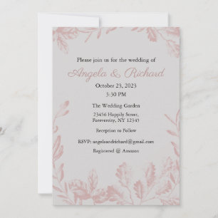Wedding Invitation, Wedding Stationary, Bride Invitation