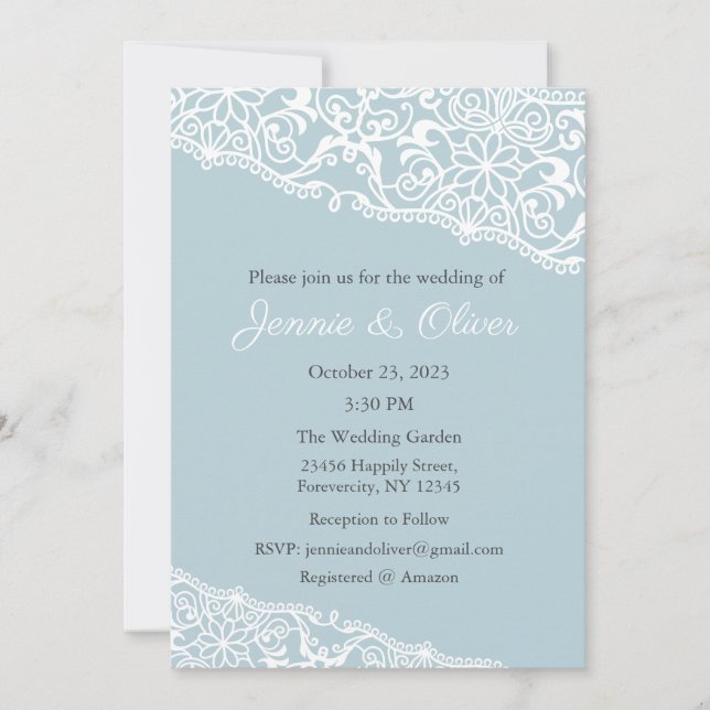 Wedding Invitation, Wedding Stationary, Bride Invitation (Front)