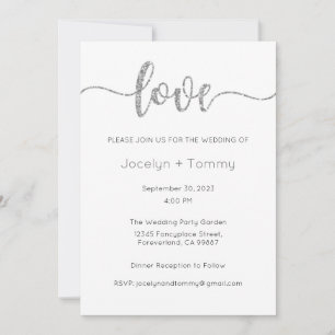 Wedding Invitation, Wedding Stationary, Heart Invitation